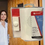 Utilitech Wireless Doorbell #0568971 New Plug-in Chime Kit White Button. Fixed Price $16.50.