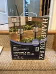 Hampton Bay Led (6 Pack) Pathway Lights Black Finish 1001 411 516 - New Box. Fixed Price $50.72.
