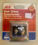 Nip Ace Hardware Door Chime Transformer 10VAC 5VA Low Voltage Wired 36483. Fixed Price $12.99.