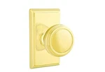 Emtek 8521NWUS3 Full Dummy Set, Rectangular Rosette, Norwich Knob, Polished Bras. Fixed Price $153.00.