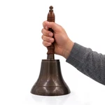 Large & Heavy Solid Brass Loud Hand Bell For Weddings, Christmas, 11"(H) 5"(D.... Fixed Price $57.52.
