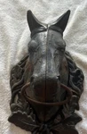 Vtg Large Cast Iron Horse Head Door Knocker/hitching Post/towel Holder Barn Find. Fixed Price $69.99.