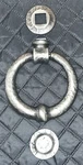 Signature Hardware Cast Iron Deluxe Ring Door Knocker 4.5" Antique Pewter Finish. Fixed Price $19.99.