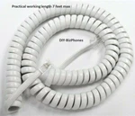 2-PACK Bright White 12FT Amplified Kerlitar Phone Handset Cord Big-button Curly. Fixed Price $10.49.