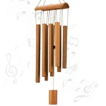 Virekm Bamboo Outdoor Wind Chimes, Sympathy Wooden Yellow. Fixed Price $17.09.