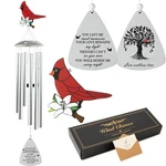 Cardinal Bird Sympathy Wind Chimes, Memorial For Loss Of Loved On.... Fixed Price $26.47.