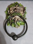 Green Man Door Knocker Sculpture Decor Ancient Nature Deity Tree Of Life Celtic. Fixed Price $29.19.