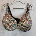 Cacique Underwire Floral Print 40F Bra Soft Adjustable Straps Colorful Feminine. Fixed Price $16.99.