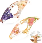 Book Page Holder, 2 Pcs Thumb Dried Flower Resin Holders. Fixed Price $10.99.