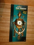 New Ultra Door Knocker & 160 Degree Viewer, 7 5/8" Tall, Solid Brass. Fixed Price $12.99.