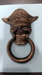 Cast Iron Pirate Skull Nautical Door Knocker, 6.5 X 4.5. Fixed Price $24.95.