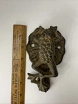 Heavy Cast Iron Frog Lily Pad Door Knocker Garden Nature Country Decor Brown. Fixed Price $24.99.