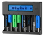 Universal Rechargeable Battery Charger 8 Bay Smart Lcd For 3.7V Lithi 1.2V 2A/3A. Fixed Price $41.47.