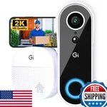 Gearit Video Doorbell Camera Chime - 2K Qhd 6 Months Rechargeable. Fixed Price $76.80.