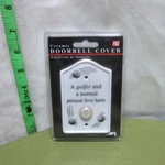 Golfer & Normal Person Live Here Ceramic Doorbell Cover Nwt Novelty 1999. Fixed Price $19.99.