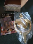 Vintage 1970S Baldwin Door Knocker Brass 0110-030 Plate For Name Engraving Nib. Fixed Price $25.00.