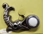 Atlas Del Mare Doorbell Button Hardware Pewter Fish Decorative Beach. Fixed Price $19.95.