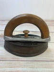 Classic Antique Cast Iron Sad With Removable Wooden Handle Vintage. Fixed Price $29.00.