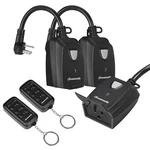 Dewenwils Wireless Control Outlet W/ 2 Remotes + 3-PRONG Plug. Fixed Price $30.99.