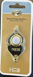 Doorbell Chime Wired Lighted Led Push Button Polished Brass White Recessed Mount. Fixed Price $7.01.