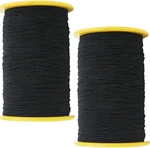 2PCS 0.5MM Thickness 547 Yard Elastic Thread Black. Fixed Price $26.95.