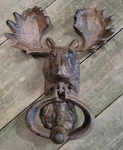 Huge Cast Iron Antique Victorian Style Moose Door Knocker Usa Man Cave. Fixed Price $14.99.