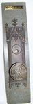 Antique 1905 Corbin Cast Bronze Gothic Door Plate Amiens Design School,. Fixed Price $250.00.