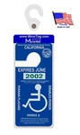 California Handicap Placard Holder & Protector. Sturdy Hook- On Off In Snap.. Fixed Price $12.49.