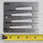 Key Decoder Gauge Tool Pro Lok KD01 Kwikset Schlage Weiser Weslock. Fixed Price $19.99.