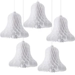 Willbond 5 Pcs Paper Wedding Bells Hanging 12 Inch Large Heavy Honeycomb Bell.... Fixed Price $16.07.