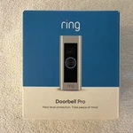 Ring Doorbell Pro Video Smart Wireless Wi-fi Satin Nickel Hardwired. Fixed Price $29.99.