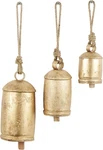 3 Pc Cow Bell Set 79 Metal Tibetan Inspired Decorative Hanging With Jute. Fixed Price $25.26.