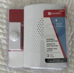 Utilitech Wireless 0077745 Doorbell Kit With Push Button White New In Box. Fixed Price $14.99.