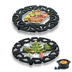 Linton Arts Cast Iron Trivet For Hot Dishes, Metal 2 Tree Deer. Fixed Price $26.11.