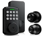 Wifi Keyless Entry Door Lock With Handle Set, Front Knob. Fixed Price $79.29.