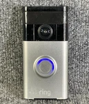 Ring Video Doorbell Security Camera Color Night Vision Battery Silver. Fixed Price $76.00.