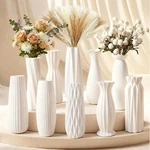 10-PIECE 8 Inch White Ceramic Vases Set Minimalist Home Wedding Rustic. Fixed Price $38.24.