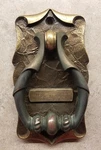 Amerock Door Knocker Plate Carriage House C-9061-AE Antique Brass 5" X 2 3/4. Fixed Price $14.99.