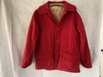Utica Mackinaw Hunting Jacket Coat Men Vintage 1940S Solid Red Wool Imperfect. Fixed Price $60.00.