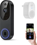 Video Doorbell 1080P Hd Camera Wi-fi Night Vision Motion Detection Wireless. Fixed Price $13.49.