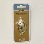 Doorbell Chime Wired Lighted Led Push Button Polished Brass White Recessed Mount. Fixed Price $11.99.
