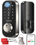 Okibb Smart Lock With Wi-fi Keyless Entry Door App Touchscreen Silver. Fixed Price $77.18.