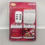 New Holiday Living 3-PIECE Indoor Wireless Transmitter, White 0357408. Fixed Price $24.99.