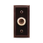Oil Rubbed Bronze Metal Wired Lighted Push Doorbell Button. Fixed Price $26.04.