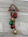 Christmas Tree Jingle Door Knob Hanger Holly & Berries Red Green Bells 15". Fixed Price $10.91.