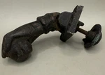 Antique Cast Iron Painted Hand Holding Ball Door Knocker 19TH Century France 4.5. Fixed Price $48.00.