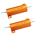 Yiephiot 2PCS 50W 25 Ohm Resistor Aluminum Case Wirewound Chassis Mounted.... Fixed Price $7.58.