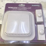 Heathzenith Wireless Doorbell Kit SL-7312 White Portable Chime Receiver. Fixed Price $12.50.