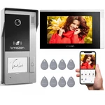 Tmezon Wifi Video Intercom System Doorbell With Camera 7'' Touch Monitor Rfid. Fixed Price $85.99.