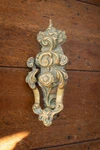 Antique - Large Solid Brass Ornate Door Knocker Unique Long Design 19CM X 8CM. Fixed Price $60.45.